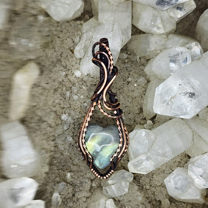 Labradorite Mini Heart