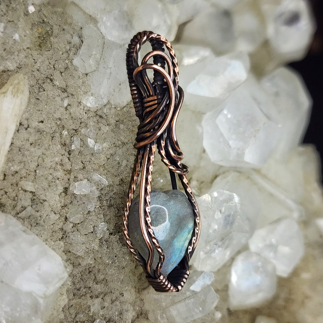 Labradorite Mini Heart