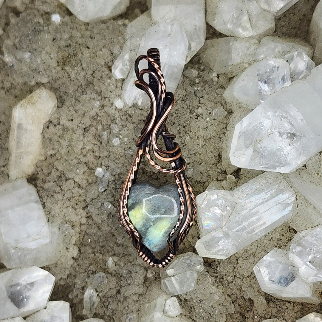 Labradorite Mini Heart