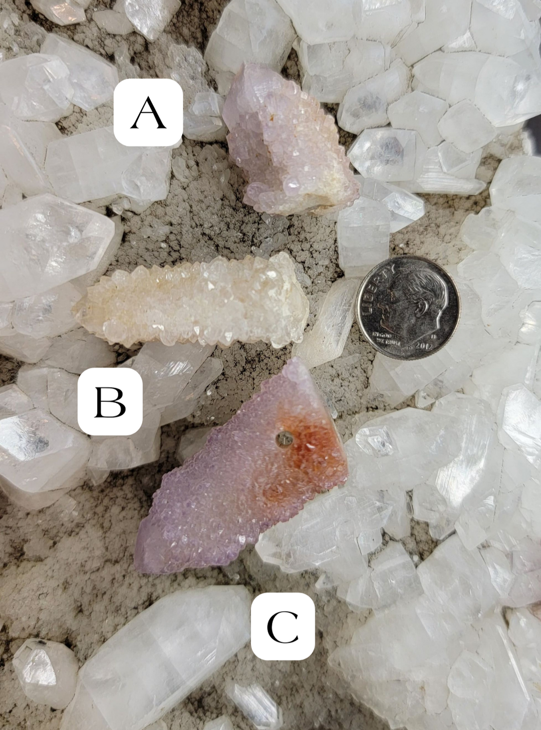 Spirit Quartz crystals